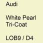 Preview: Audi, White Pearl Tricoat, LOB9 / D4.